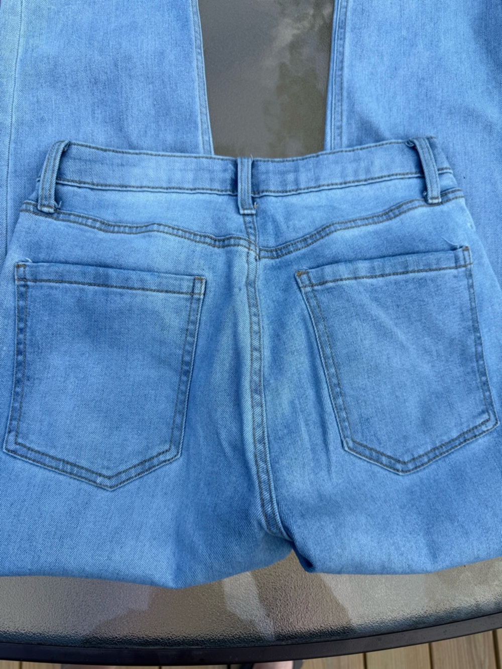 wild fable Light Blue High-Rise Straight Jeans - Picture 4 of 4